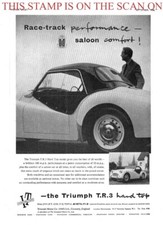 Triumph 'T.R.3 Hard-Top Model' Sports Car ADVERT Original 1956 Print Ad 704/45