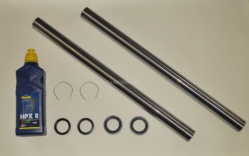 Front fork stanchions - front, tubes