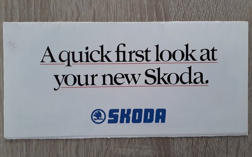 Skoda range brochure 1986 - 1986,