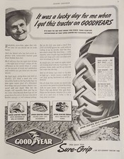 1942 Print Ad Goodyear