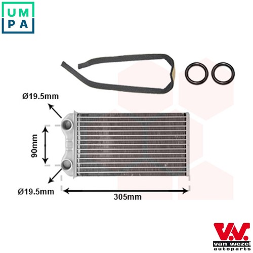 Heat exchanger interior - heat,