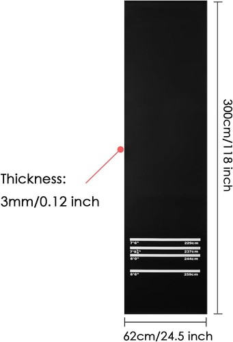 300cm 62cm darts mat - 300cm,