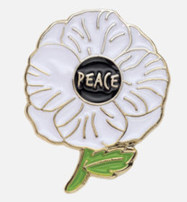 White Poppy Badge Remembrance