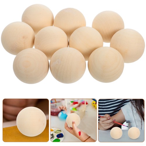 Khaki large wooden balls - large,
