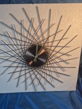 Acctim Metal Quartz Battery Spoke Wall Clock 49cm Lohre 29533  - SCRUFFY BOX