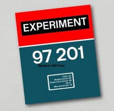 Fridge Magnet  British Rail Class 97 24 97201 Experiment RTC Diesel Locomotive .