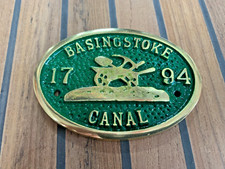 BASINGSTOKE CANAL Brass Plate
