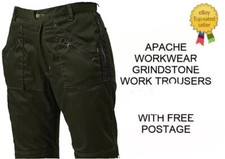 Apache Grindstone Action Work Cargo Combat Trouser Multi Pocket All Sizes New 