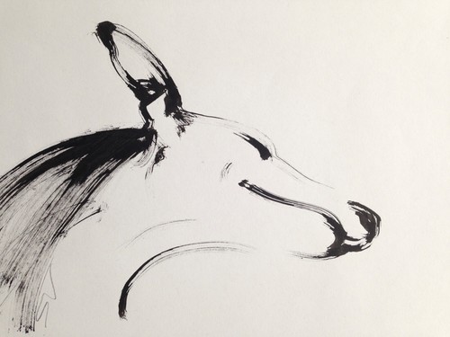 Original signed ink sketch - signed, of