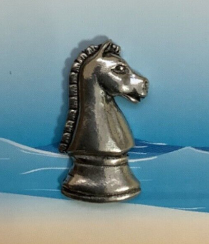 Knight chess piece silver - knight,