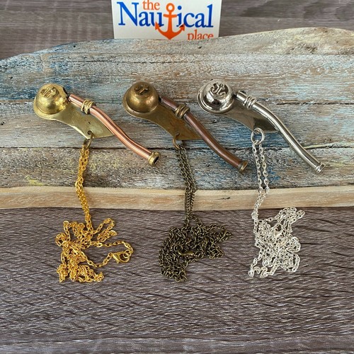 Brass boatswain whistle - brass,