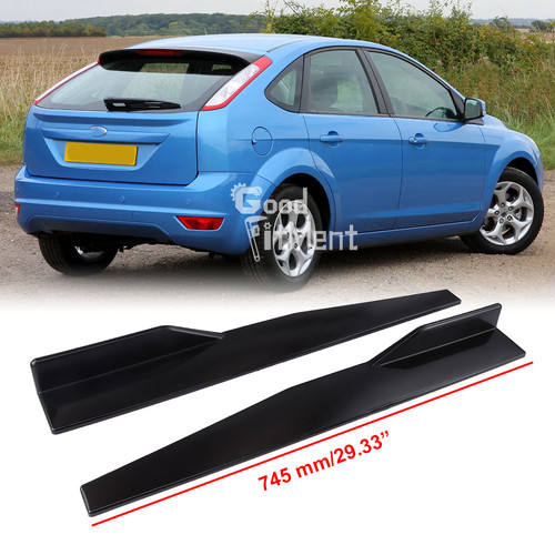Glossy black side skirts - glossy,