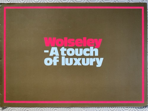 Wolseley touch of - wolseley, ‘a