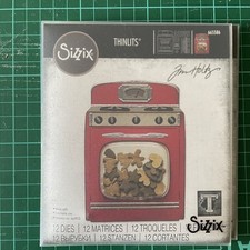 Sizzix Thinlits Dies By Tim Holtz 12pcs - Retro Oven 665586