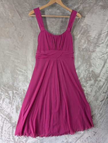 Bhs pink dress size - size, pleated