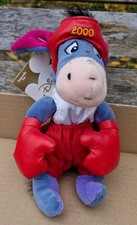 2000 Disney Store Sports Boxing Boxer Eeyore Bean Bag Plush 9” With Tag Rare