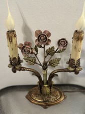 Antique French 1920s 1930s Boudoir Lamp Metalwork