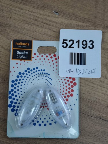 Halfords spoke lights