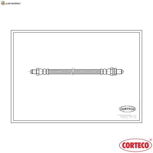 Brake hose 19027672 for - brake, austin