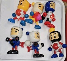Lot of 6x 90s BOMBERMAN B-Daman Retro Rare Ball / Bomb Shooters Action Figures 