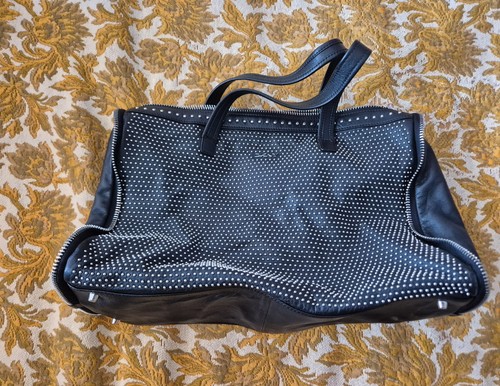Dkny black studded leather - dkny,