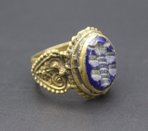 Afghan ring tribal lapis - afghan,