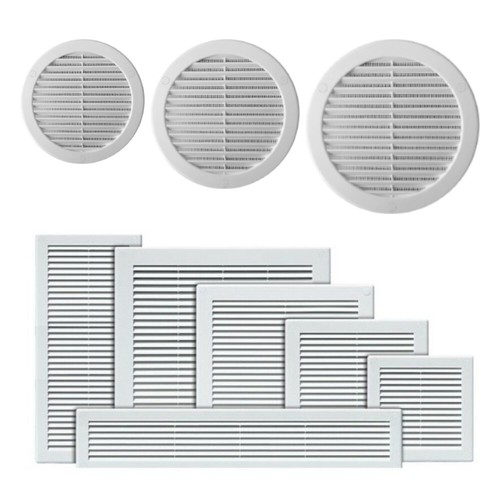 White air vent grille with - white,
