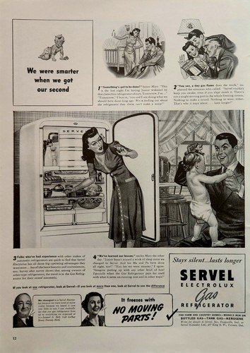 1941 servel refrigerator - 1941,