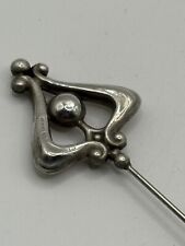 ART NOUVEAU SILVER HAT PIN.  CHARLES HORNER (A872)