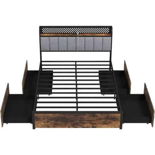 Modern metal bed frame - modern,