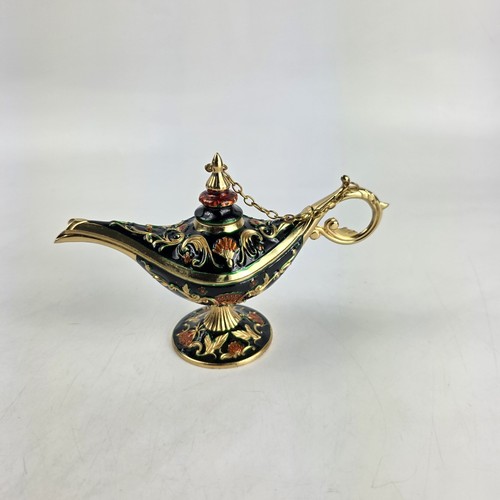Ornate enamel aladdin genie - ornate,