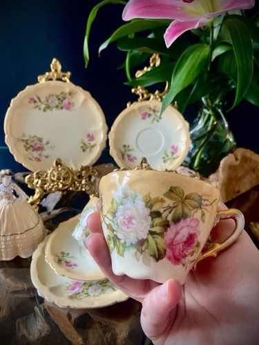 Century antique tea trio - 19,