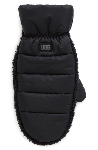 Ugg uggfluff mittens black - uggfluff,