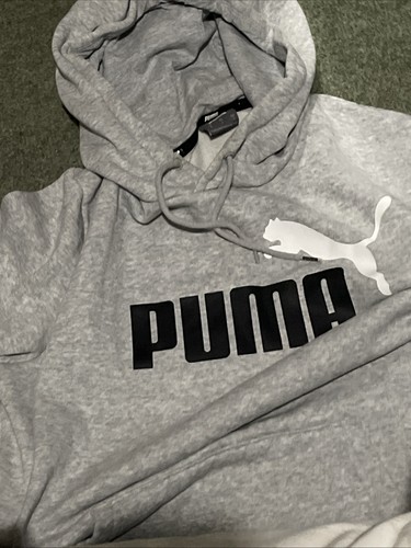 Light grey puma hoodie - grey,