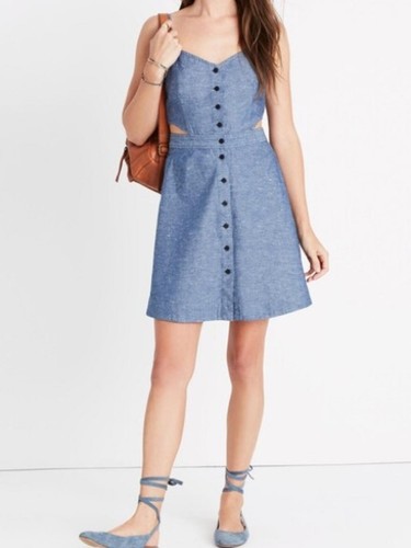 Madewell blue chambray cotton - chambray,