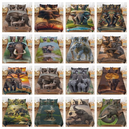 Elephant animal quilt duvet - elephant,