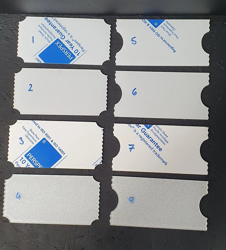 3mm cast acrylic ticket blanks - cast,