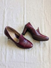 Ecco Burgundy Slip On Court