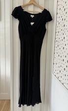 Phase Eight Silk Dress Chiffon Bias Cut Occasion Midi Dress UK 12 10 Vintage Y2K