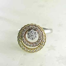 Two Circle Spinning Ring 2Ct