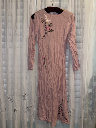 Topshop pink embroidered - topshop,