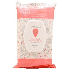 Summer eve cleansing cloths - summer's,