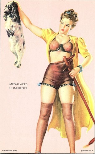 1940s mutoscope pin card - 1940s, pin-up