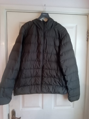 Men grey down jacket - down,