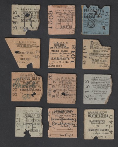 Twelve old rail - train, half