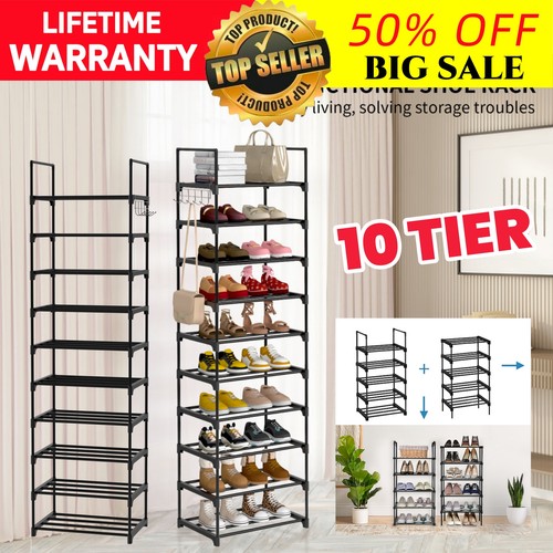 Tiers metal shoe rack - 10,