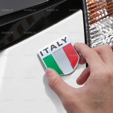 2x Italy Flag Italian Stickers Car Logo 3D Emblem Metal Badge Trim Accessories