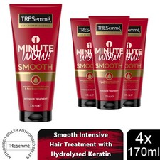 TRESemme 1 Minute WOW Smooth Intensive Hair Treatment, 4 Pack of 170ml