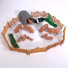 Vintage 1970’s 80's Britains Pigs Piglets Figures Fencing Sty Pig Pen England