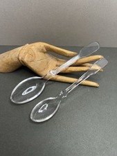 2 Vintage Cut Clear Glass